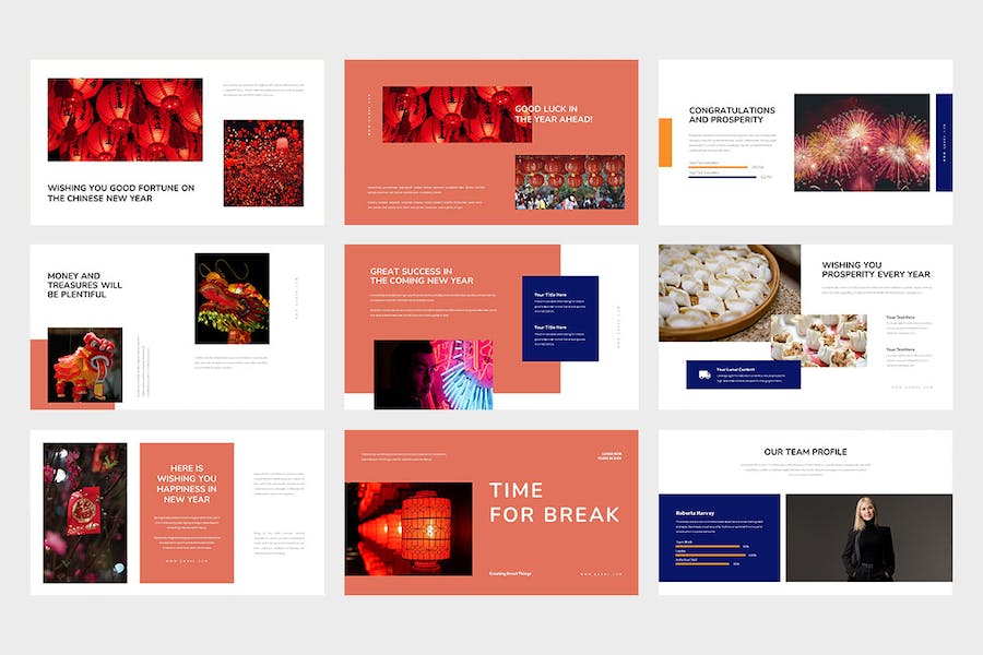 中国农历新年文化习俗国际传播推广PPT模板 - PPT派