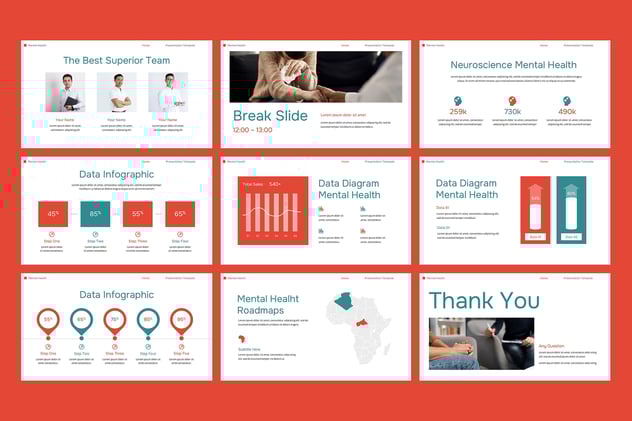 心理健康咨询治疗服务介绍PPT模板 - PPT派