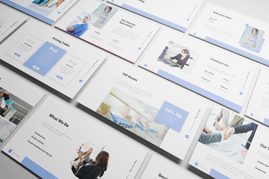 医疗健康服务方案演讲Keynote模板 - PPT派