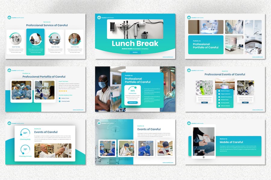 医疗护理健康知识Keynote模板 - PPT派