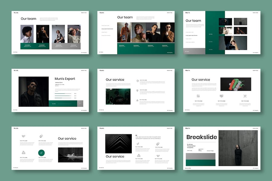 市政府公共服务项目商务介绍PPT模板 - PPT派