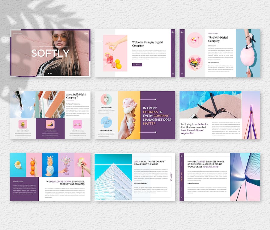 创意型商务项目路演展示PowerPoint模板 - PPT派