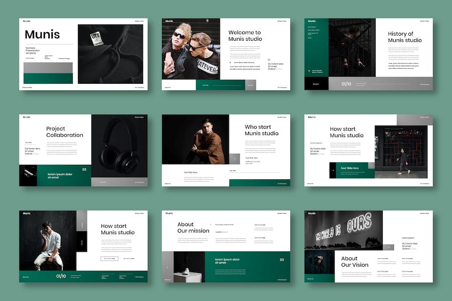 市政府公共服务项目商务介绍PPT模板 - PPT派