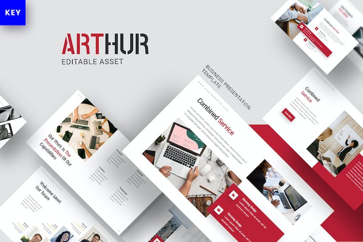 创意设计作品集展示Keynote模板 - PPT派