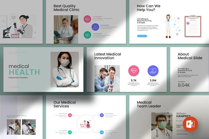 医疗诊疗专业知识分享展示PPT模板 - PPT派