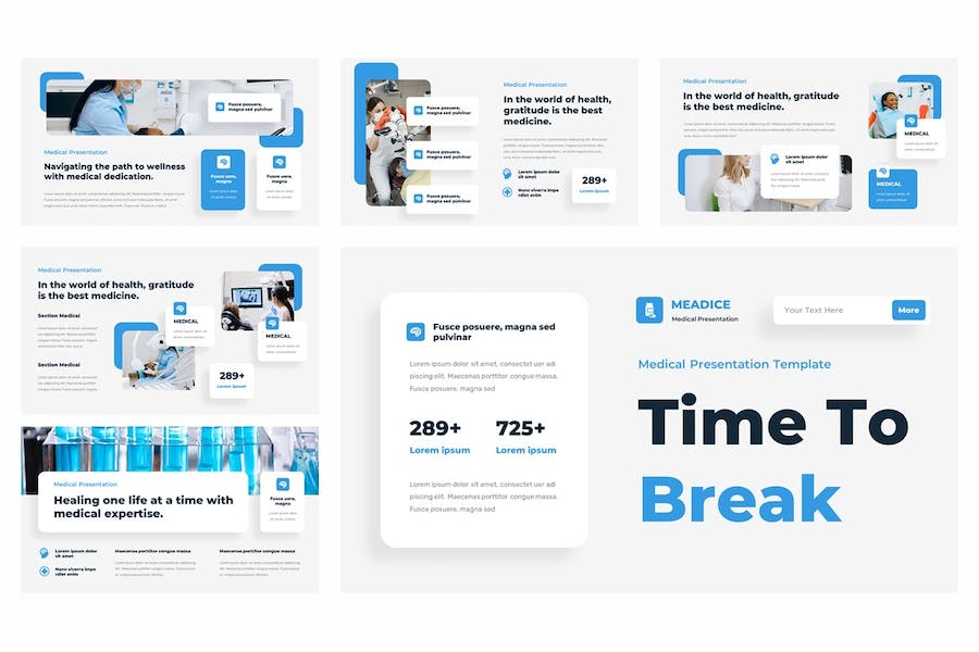 医疗健康医院诊疗服务Keynote模板 Retry - PPT派
