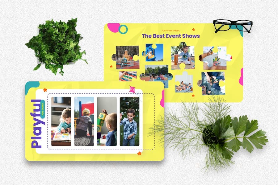 儿童教育世界课程设计PPT模板 - PPT派