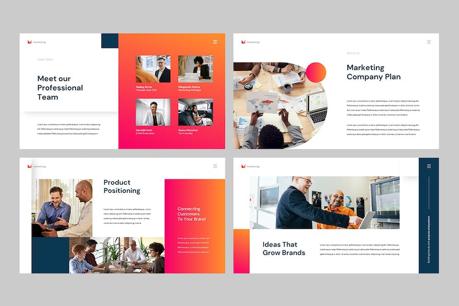 商业市场营销策略展示PPT模板 - PPT派