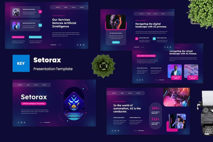 人工智能AI技术应用Keynote模板 - PPT派