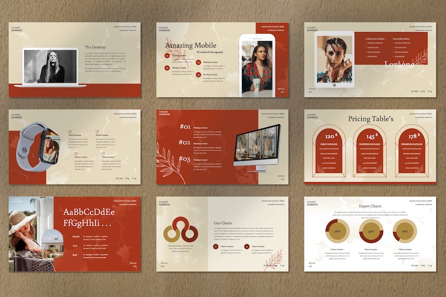 建筑室内设计3D建模展示Keynote模板 - PPT派