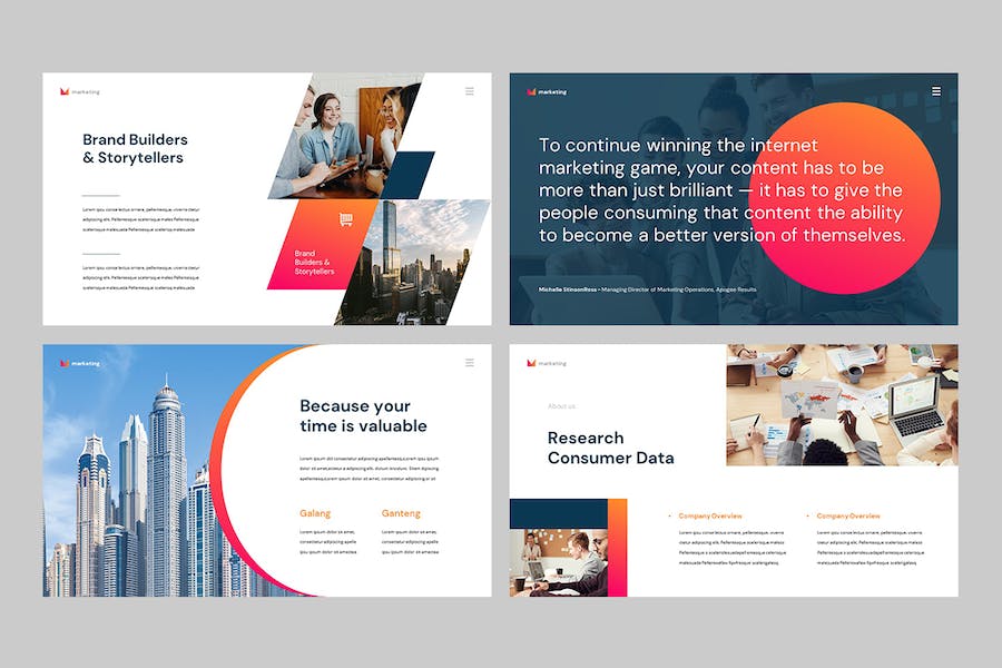 商业市场营销策略展示PPT模板 - PPT派