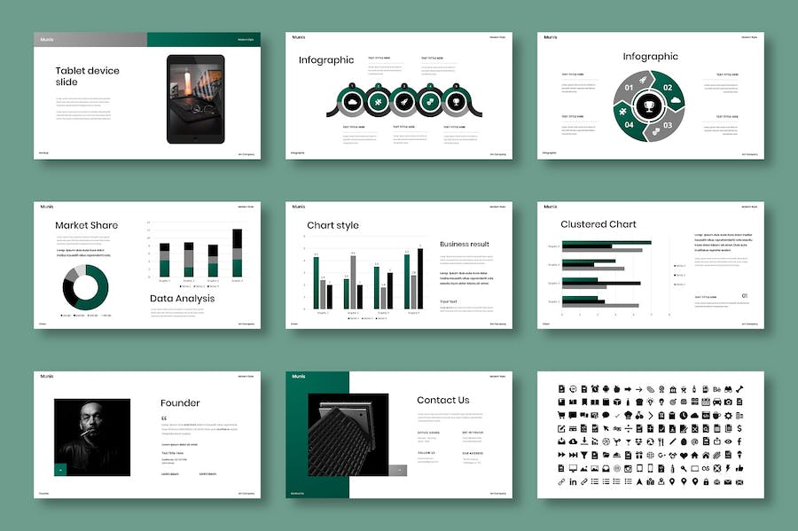 市政府公共服务项目商务介绍PPT模板 - PPT派