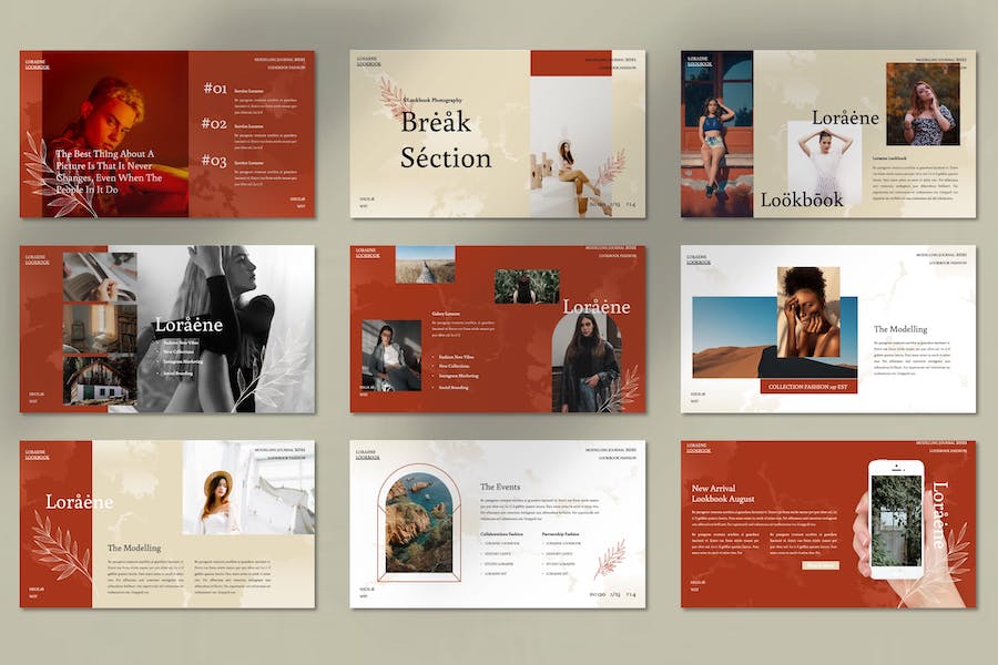 建筑室内设计3D建模展示Keynote模板 - PPT派