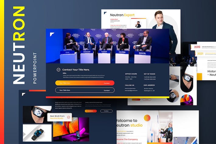 科技商务企业产品项目方案展示PPT模板 - PPT派