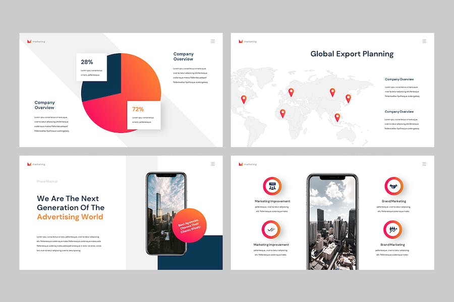 商业市场营销策略展示PPT模板 - PPT派