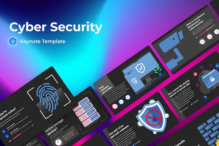 网络安全防护信息安全Keynote模板 - PPT派
