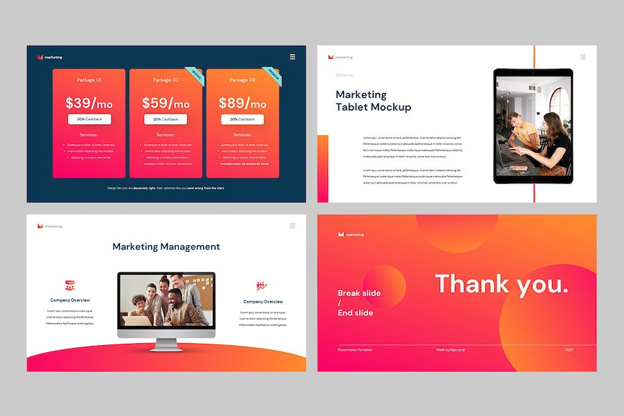 商业市场营销策略展示PPT模板 - PPT派