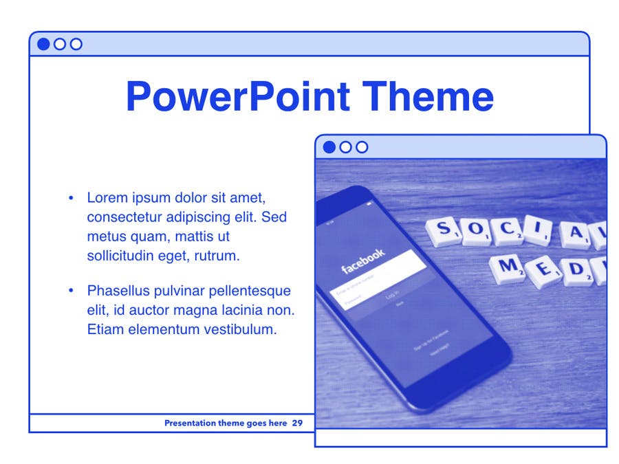 4:3尺寸社交媒体指南PowerPoint模板 - PPT派