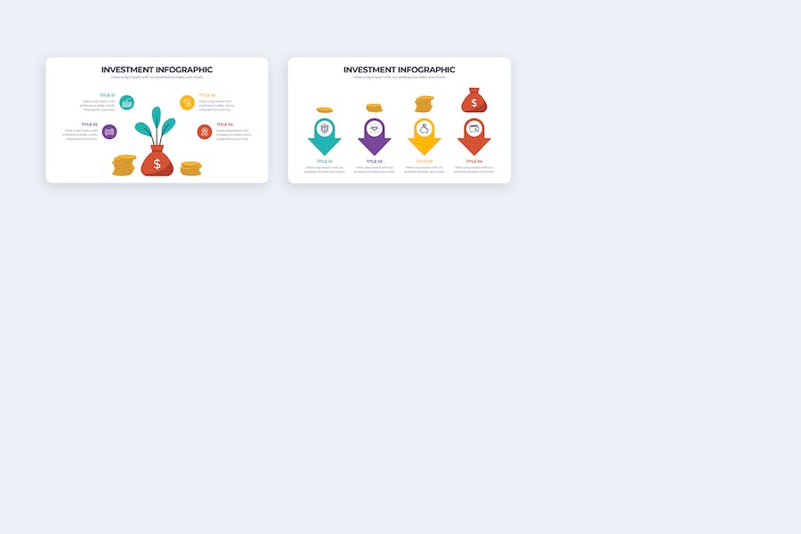 商业投资项目数据分析信息图PPT模板 - PPT派
