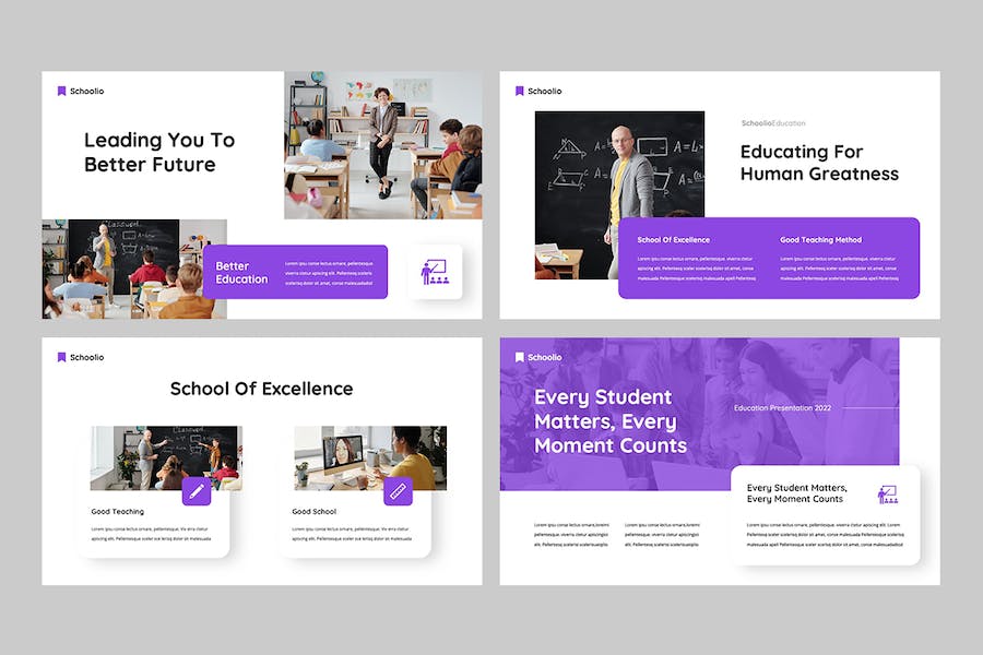 学校教育课程教学设计PPT模板 - PPT派