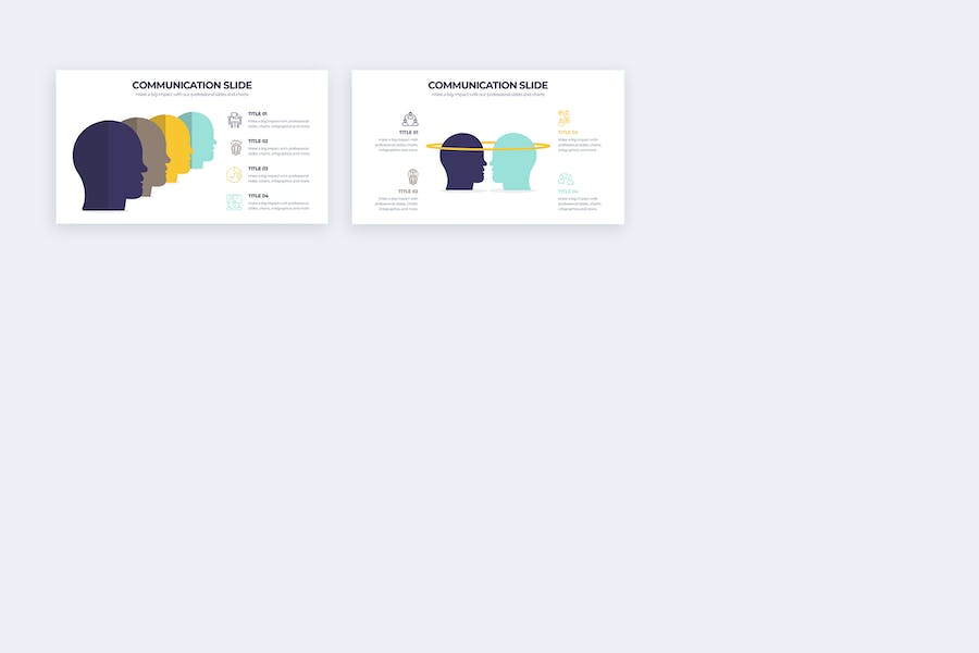 团队协作沟通交流技巧信息图表PPT模板 - PPT派