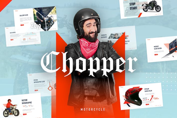 Chopper-automotive-motorcycle-powerpoint-presen - PPT派