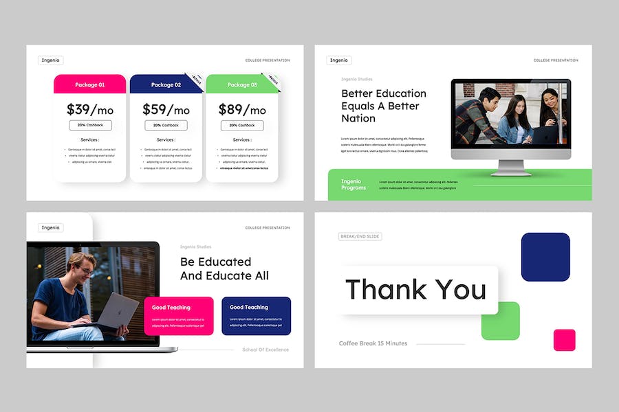 创新教育培训课程教学方法Keynote模板 - PPT派