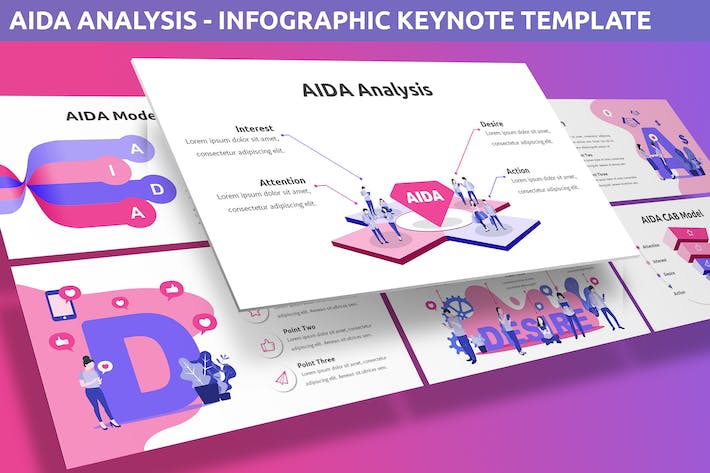 数据分析信息图表展示Keynote模板 - PPT派