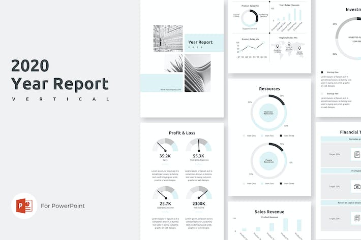 年度财务业绩报告PPT模板 - PPT派