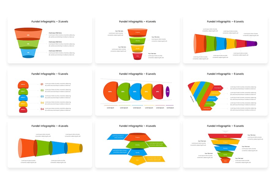 信息图表展示数据统计PPT模板 - PPT派