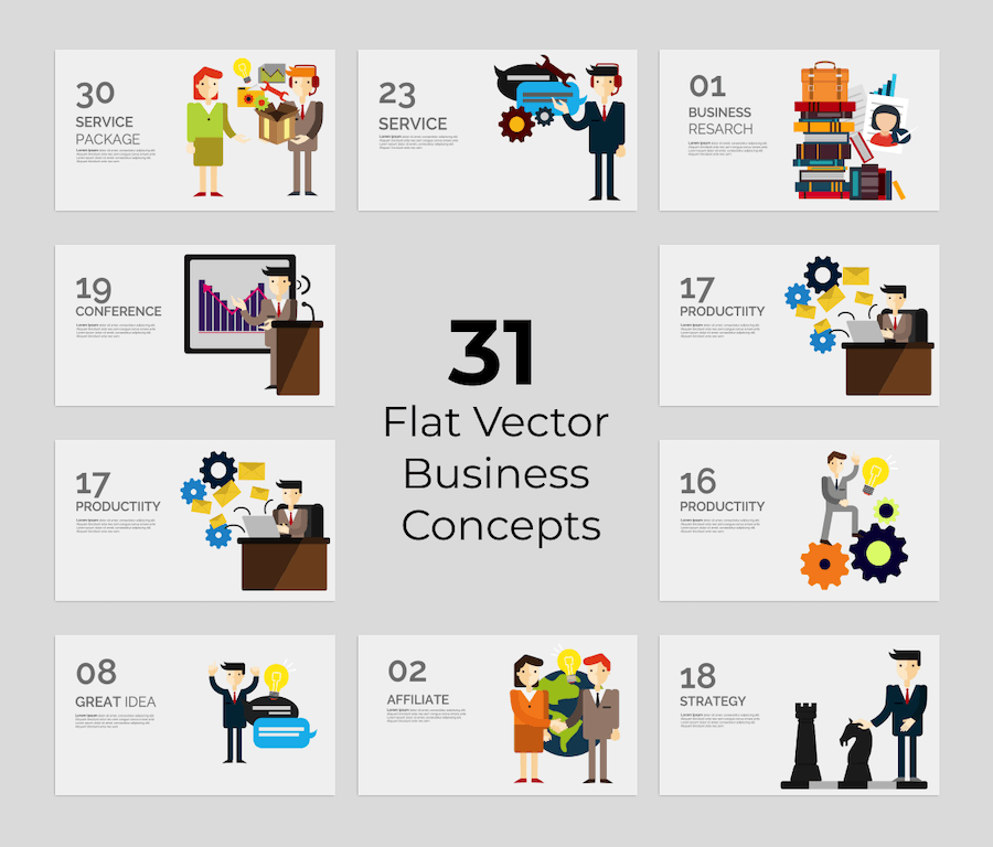 极简风格室内设计商业计划书PPT模板 - PPT派