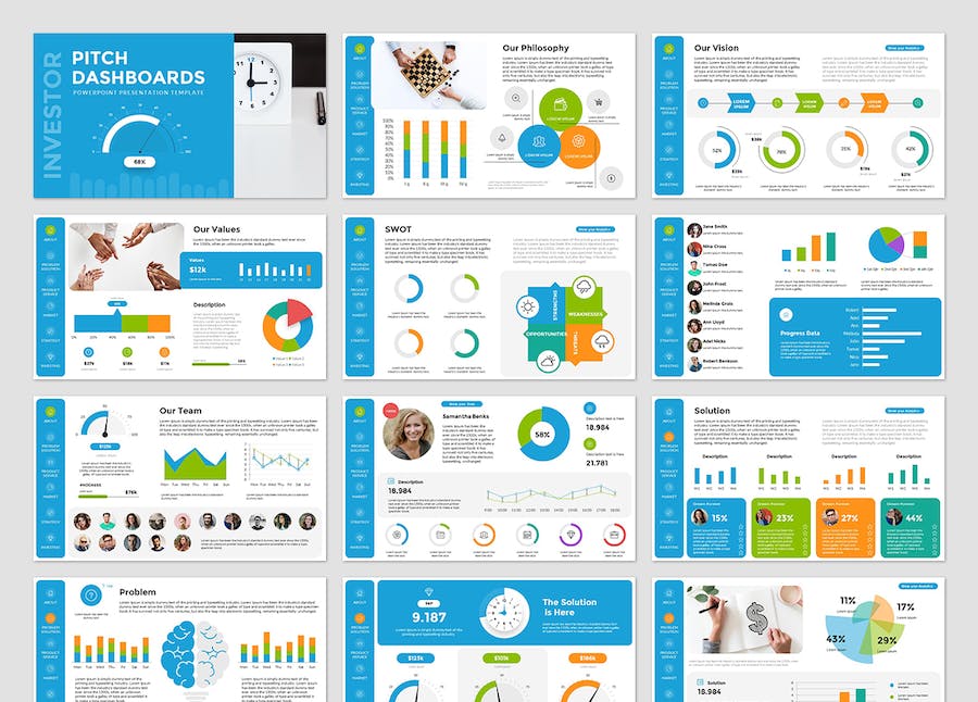 投资融资路演商业计划书PPT模板 - PPT派