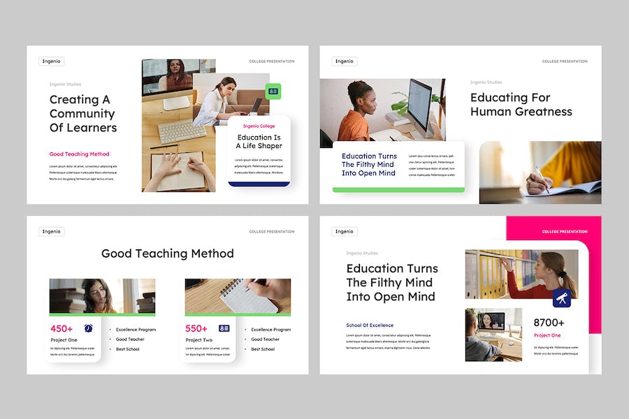 创新教育培训课程教学方法Keynote模板 - PPT派