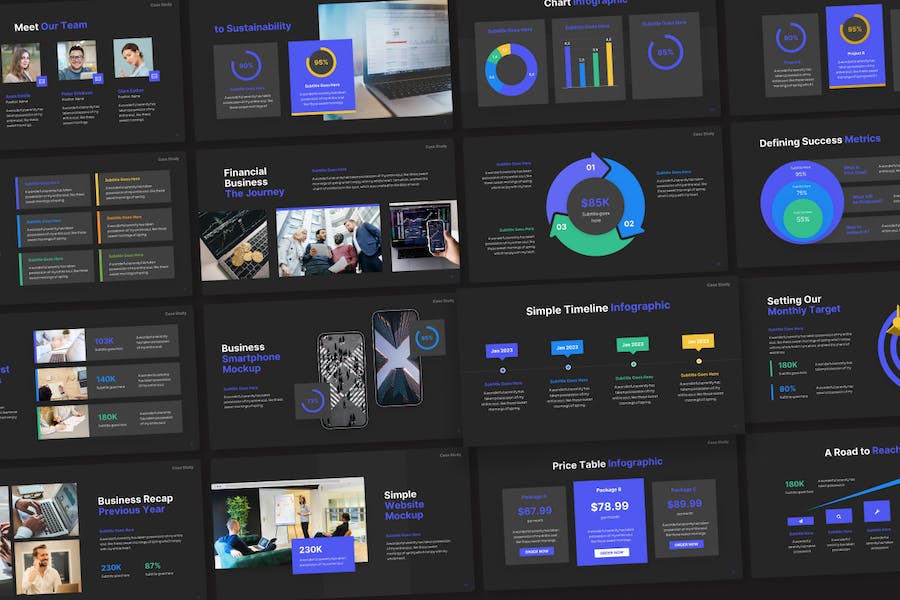 商业案例研究分析方案Keynote模板 - PPT派