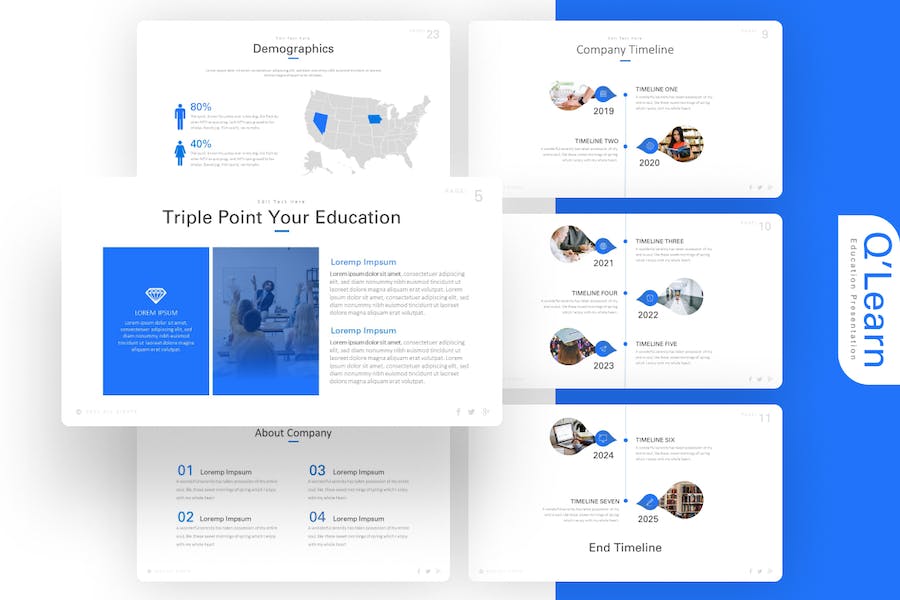 Qlearn-education-keynote-presentation-template - PPT派