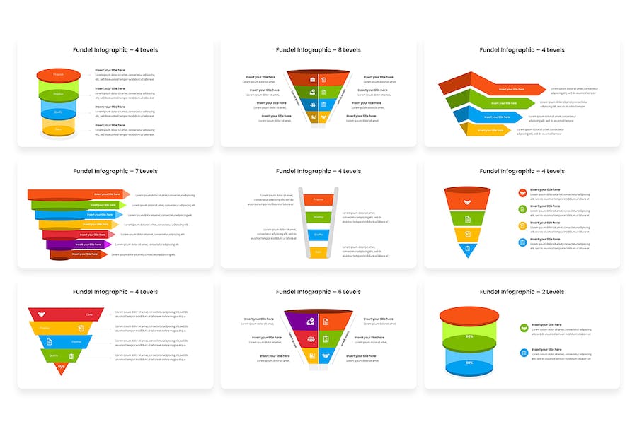 信息图表展示数据统计PPT模板 - PPT派