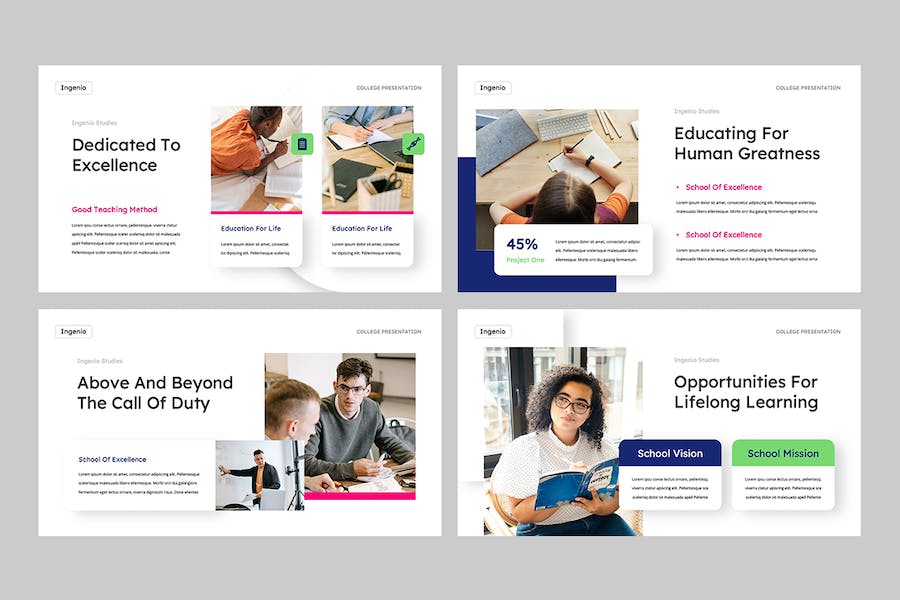 创新教育培训课程教学方法Keynote模板 - PPT派