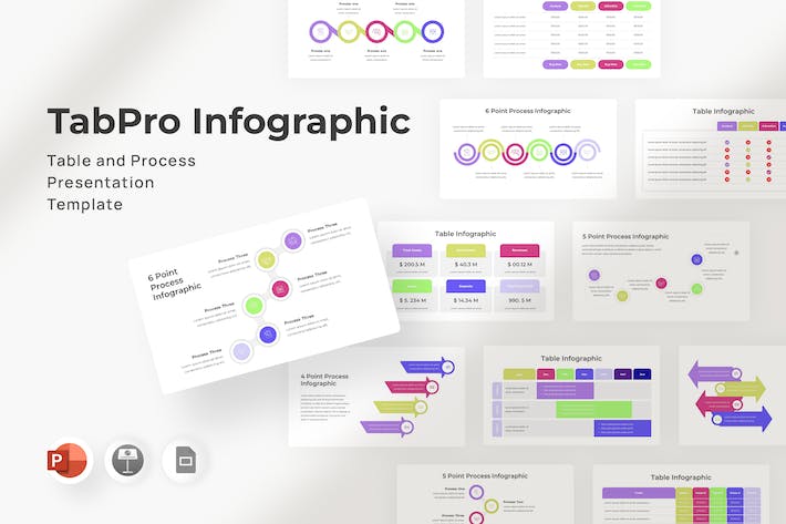 数据流程信息图表分析PPT模板 - PPT派