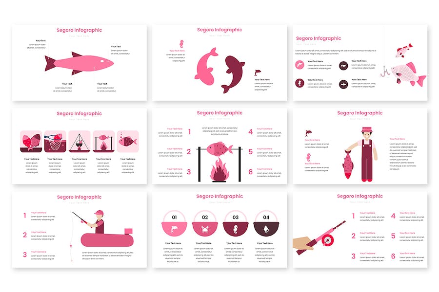 数据分析分部展示信息图形Keynote模板 - PPT派