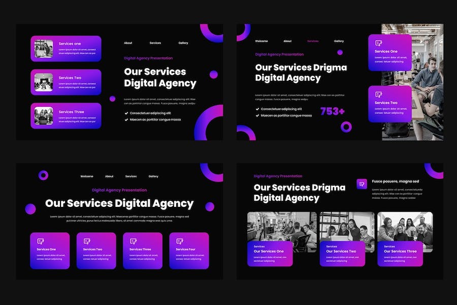 数字机构组织管理讲述Keynote模板 - PPT派