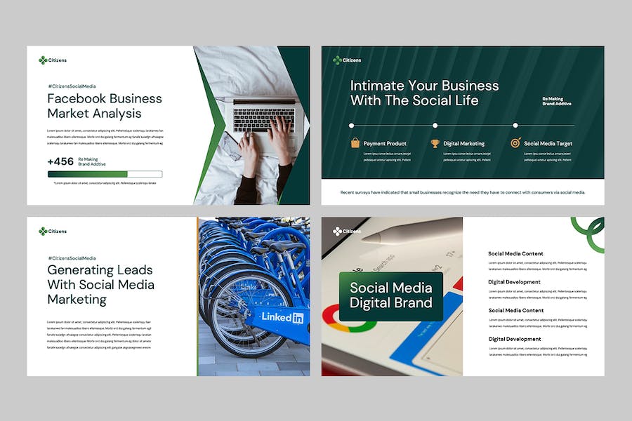 社交媒体营销推广策略运营宣传方案PPT模板 - PPT派