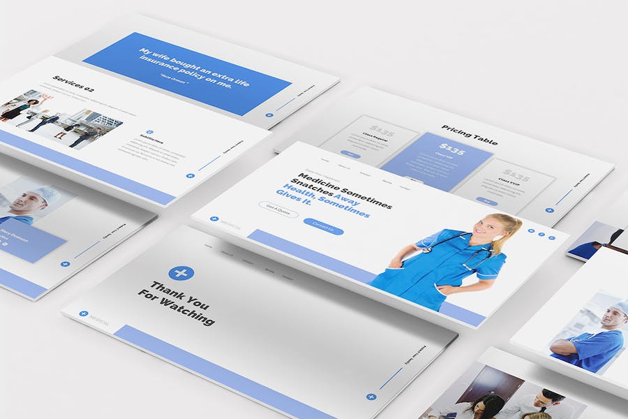 医疗健康服务方案演讲Keynote模板 - PPT派