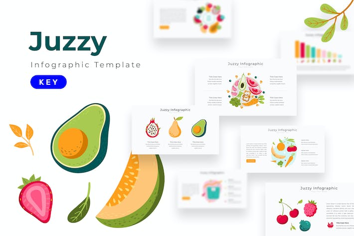 创意数据可视化分析信息图形Keynote模板 - PPT派