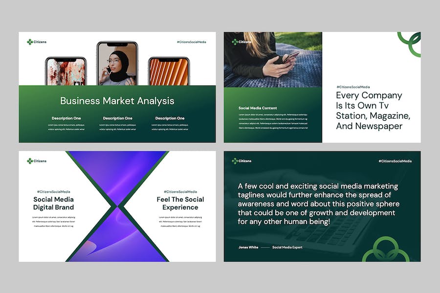 社交媒体营销推广策略运营宣传方案PPT模板 - PPT派