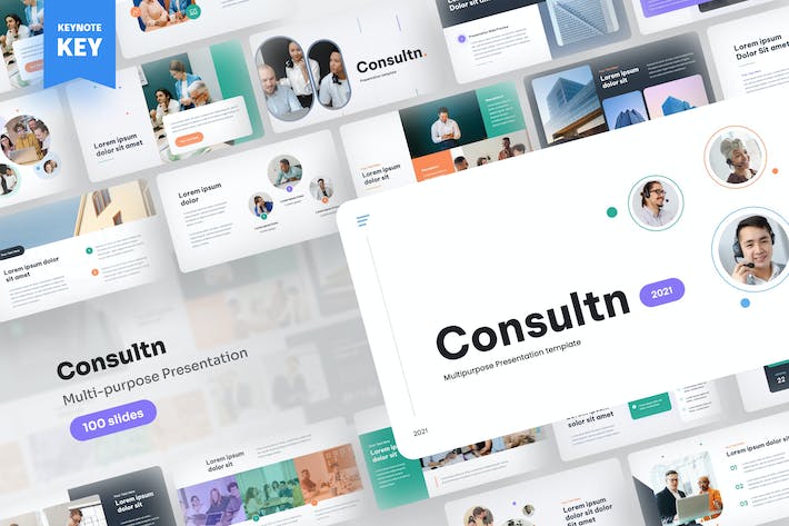 咨询服务多用途应用讲述Keynote模板 - PPT派