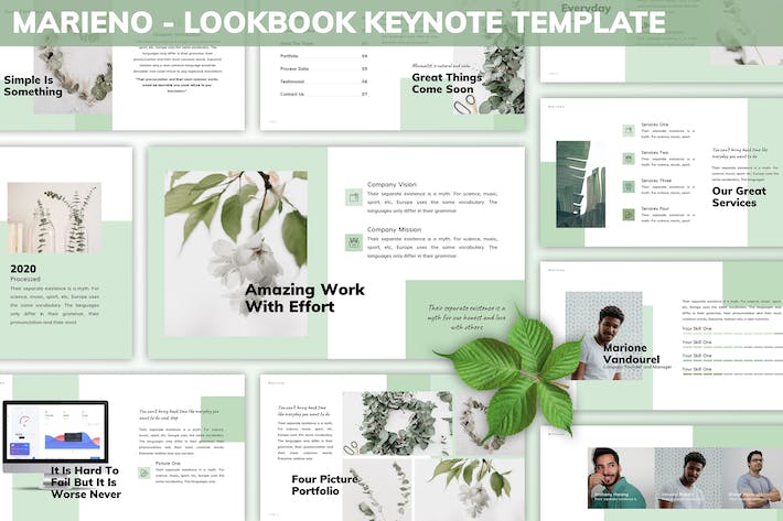 时尚产品作品集展示推介Keynote模板 - PPT派