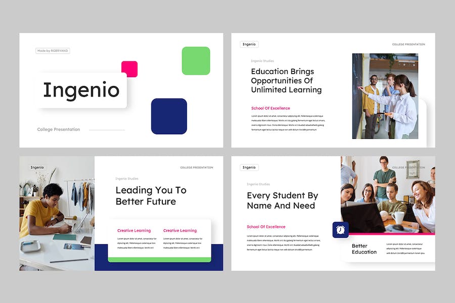 创新教育培训课程教学方法Keynote模板 - PPT派