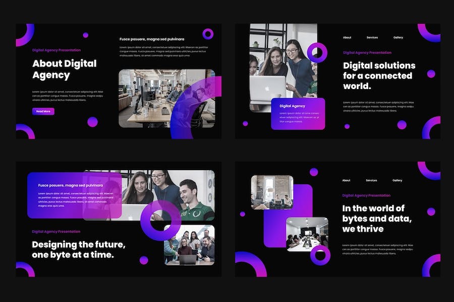 数字机构组织管理讲述Keynote模板 - PPT派