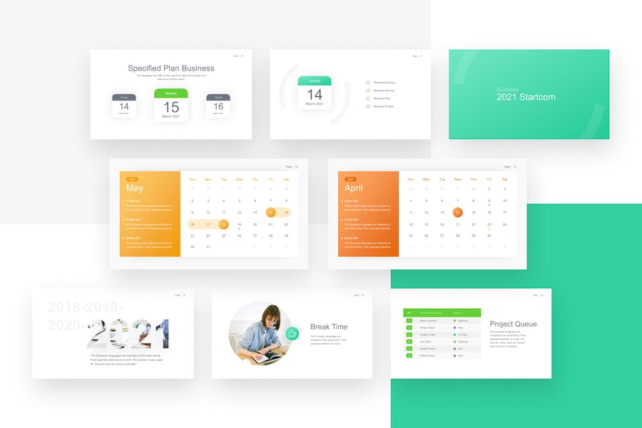 Startcom-startup-minimalist-powerpoint-template - PPT派