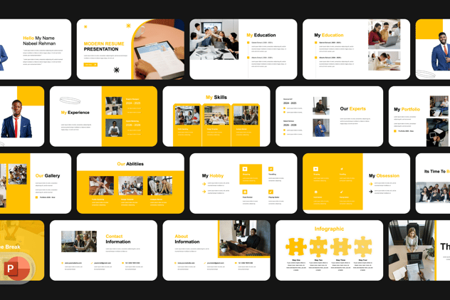 个人简历求职应聘介绍PPT模板 - PPT派